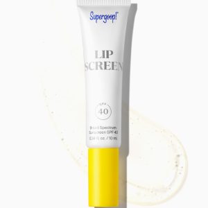 Supergoop! Lipscreen SPF 40 - Clear, Non-Sticky Lip Gloss Sunscreen with Broad Spectrum Protection, Reef-Friendly Formula